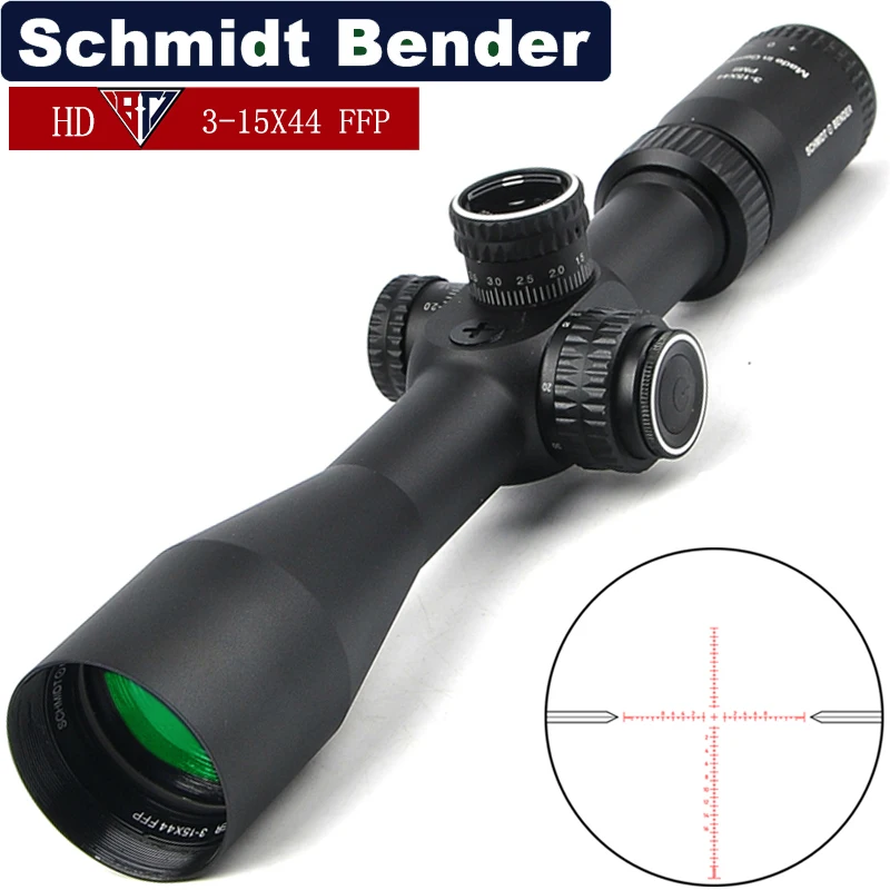 Schmidt Bender HD 3 15X44 FFP Compact Hunting Scope Tactical Rifle