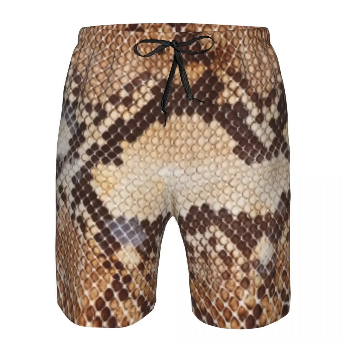 

Men Beach Short Quick-drying Swimming Trunk Snake Skin Pattern Swimwear Swimsuit Bathing Shorts