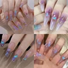 Crystal White Nail Rhinestone AB Charms Luxury Nail Art Flatback Gems for 3D Nail Decorations Glitter Manicure Nail Decal 6