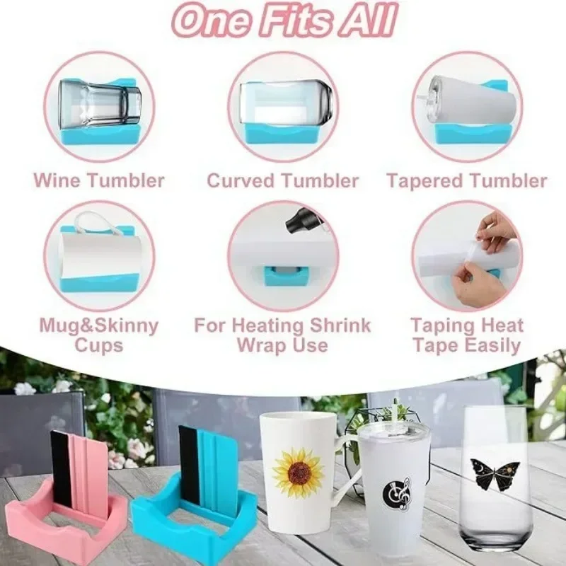 1PC Glass Cup Slot Waterproof Tumbler Holder Anti Slip Lightweight Two Angle Support Tumbler Cradle Rack Household Accessories