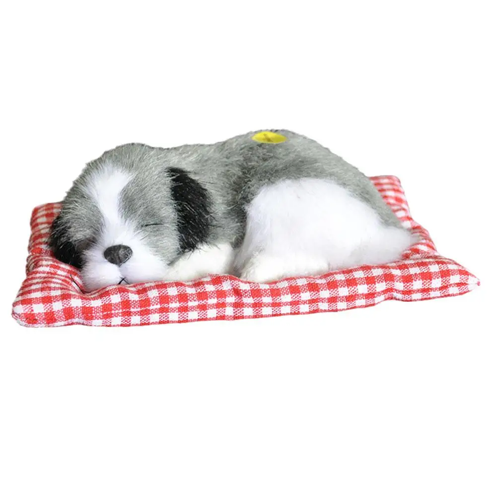 Car Ornament Plush Dogs Simulation Sleeping Dog Toy Dashboard