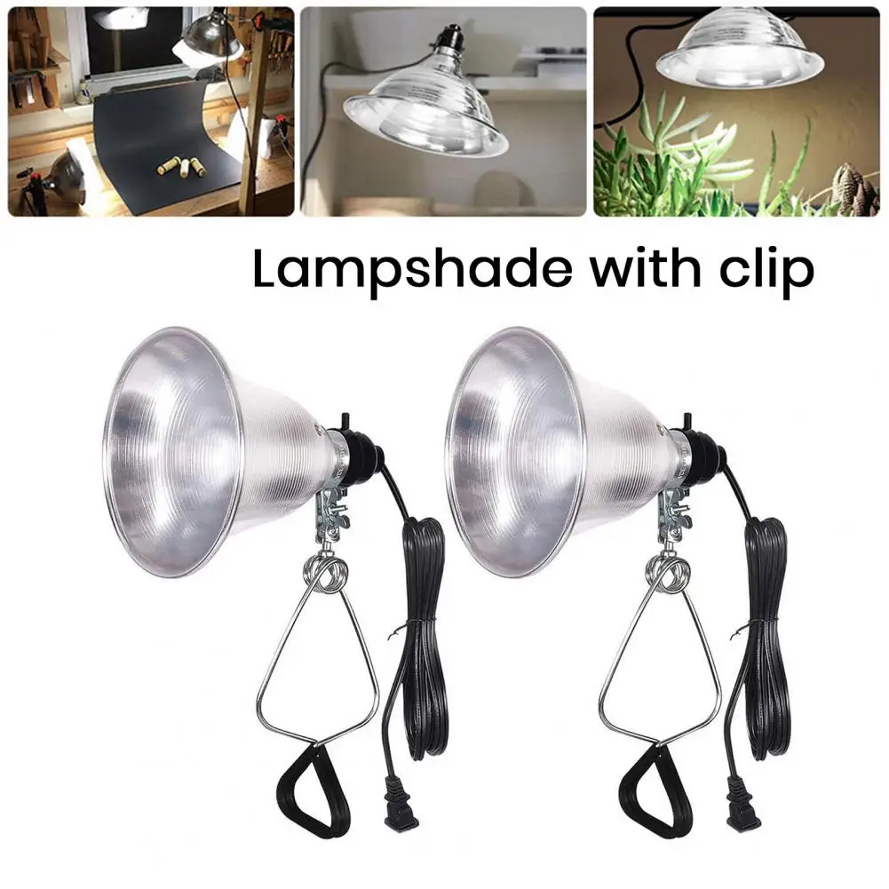 

Reptile Heat Lamp Bulb Clamp Light 300W With Aluminum Reflector US Plug Versatile Table Lamp Terrarium Heat Indoor Grow Light