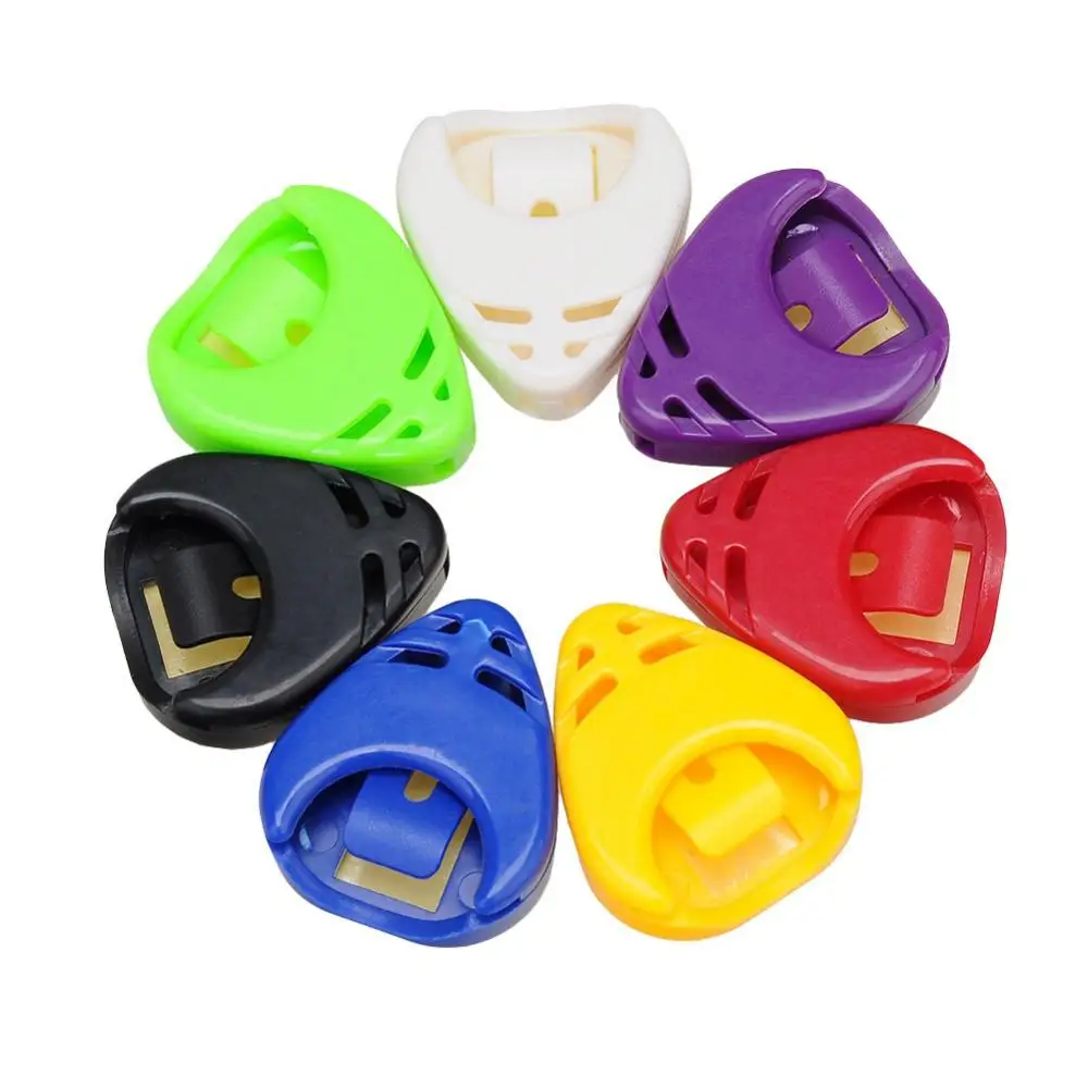 Guitar Picks Portable Heart Shape Picks Plectrum Acoustic Electric Guitar Protect Case Cover
