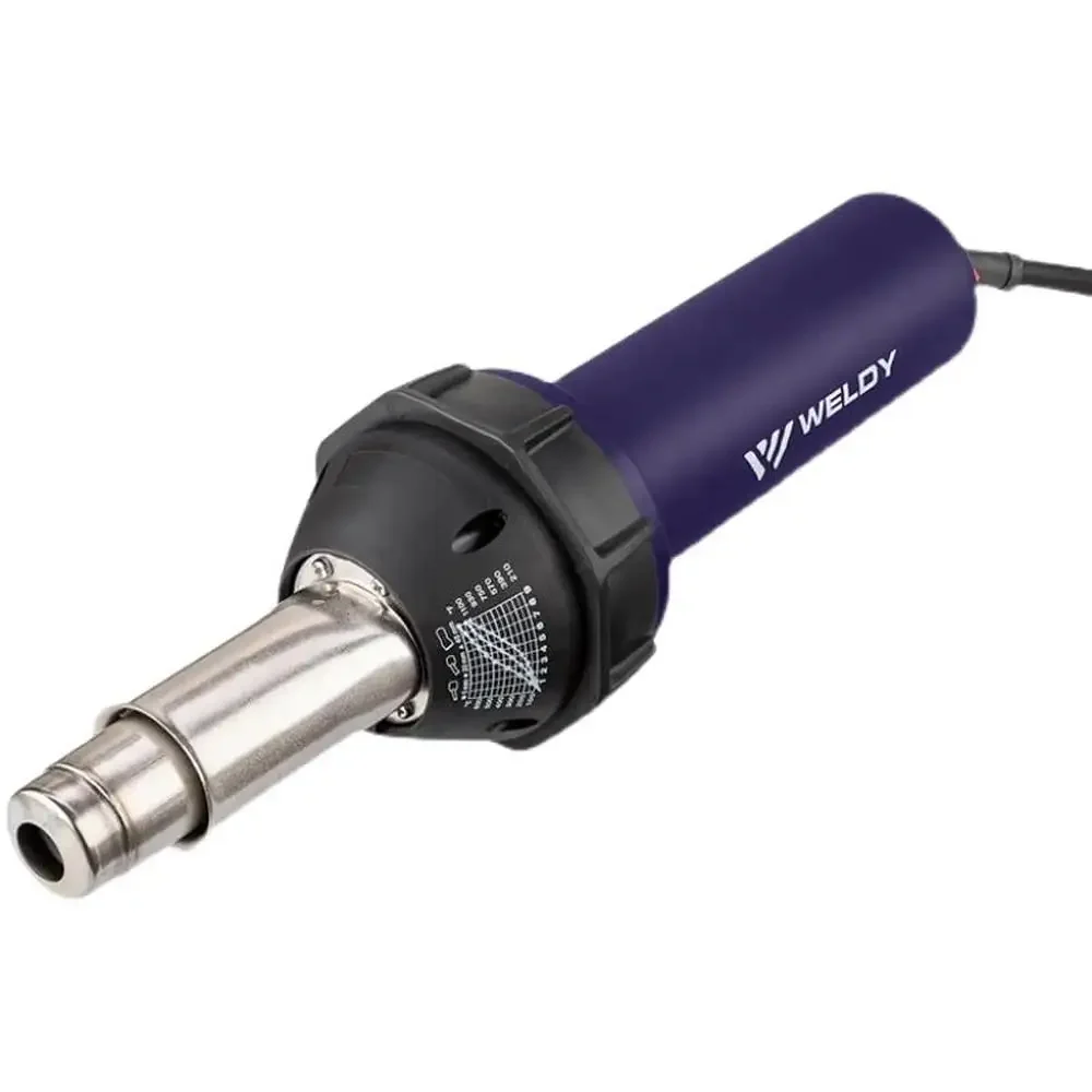 1600W Weldy Heat Gun Kit Overlap Air Welding Torch Pistol Tool CE Approved 110V Heat Gun Set Includes Nozzles Rollers Blades