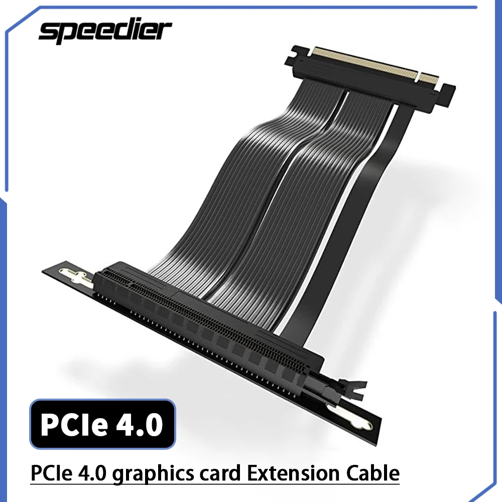 Riser Pcie Riser Cable 4.0 X16 Pci Express Gen4 Adattatore Di Estensione Per Montaggio Gpu Verticale/Piatto Flessibile Ad Alta Velocità Per Grafica Rt