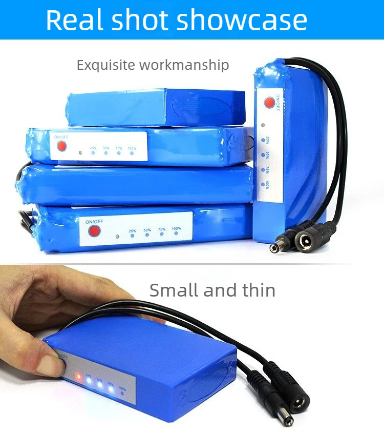 12V Polymer Lithium Battery 6Ah-20Ah for Power Display Light, Charging Protectio