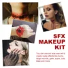 Eelhoe Halloween Skin Wax Plasma Makeup Set Scar Makeup Horror Atmosphere Party Make up Props Fake Blood Cosplay Makeup 6