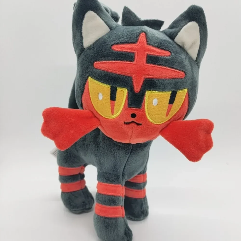 Pokémon Anime Litten Plush Doll Toy Cartoon Fire Spotted Cat Doll Cute Ibuki Doll Pikachu Pocket Monster Plush Toys Girls Gifts cute fire breathing little dinosaur children stuffed plush toy christmas birthday gifts