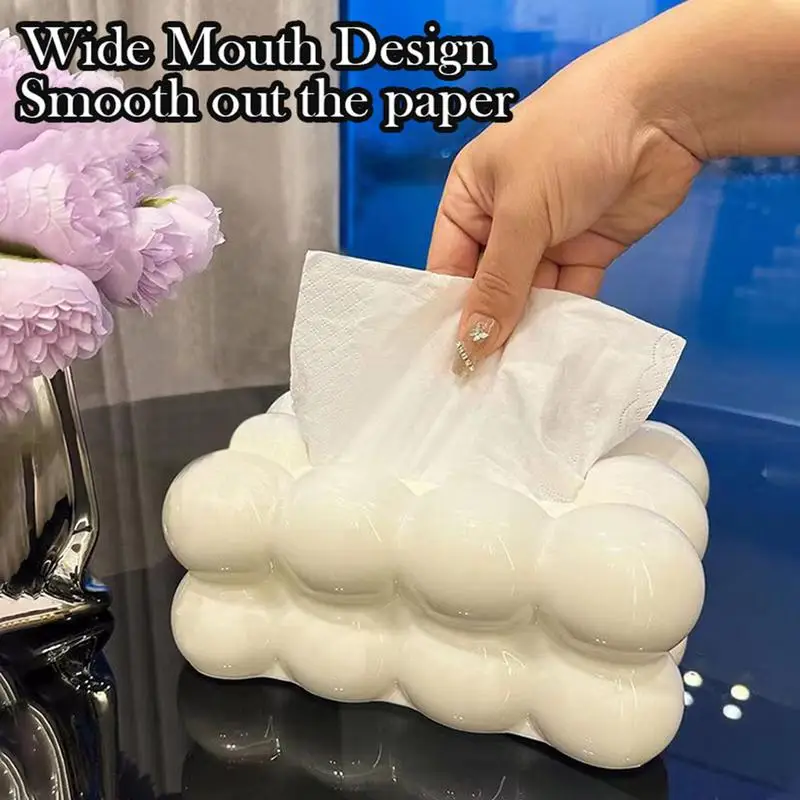Cloud Design Tissue Box Living Room Coffee Table Paper Towel Dispenser Tissue Holder Kitchen home Decoration Tissue Box Tissue Dispenser