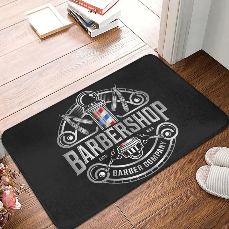 

Barber Shop Sign Entrance Doormat Decor Non-Slip Welcome Mats for Home Kitchen Washable Bathroom Floor Mat Balcony Rugs