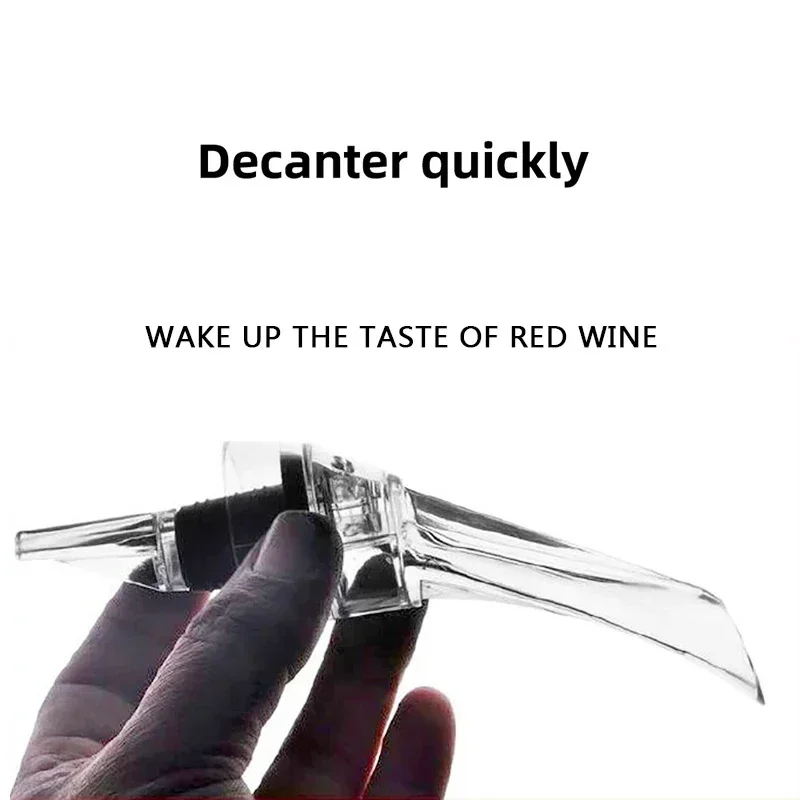 Acrylic Wine Aerator Pourer Premium Aerating Pourer Red Wine Decanter Cap Spout Stopper Bottle Mouth Dispenser Decanter Spout liquor pourers wine pourers wine accessories liquor dispenser