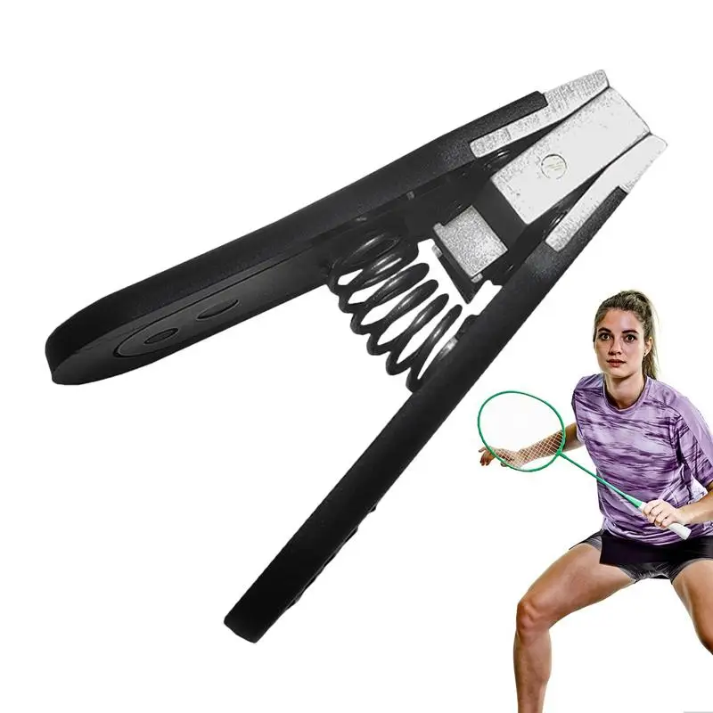 Badminton Stringing Clamp Tennis Ball Machine Stringing Clamp Portable Alloy Tennis Ball Manual Tools For Repairing badminton stringing clamp
