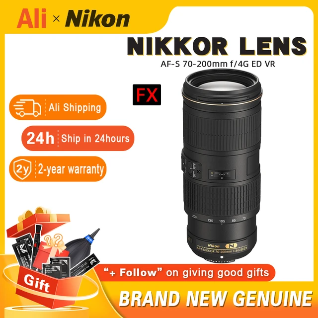 Nikon AF-S NIKKOR 70-200mm f/4G ED VR Lens suitable for sports, portrait,  landscape telephoto zoom lenses - AliExpress