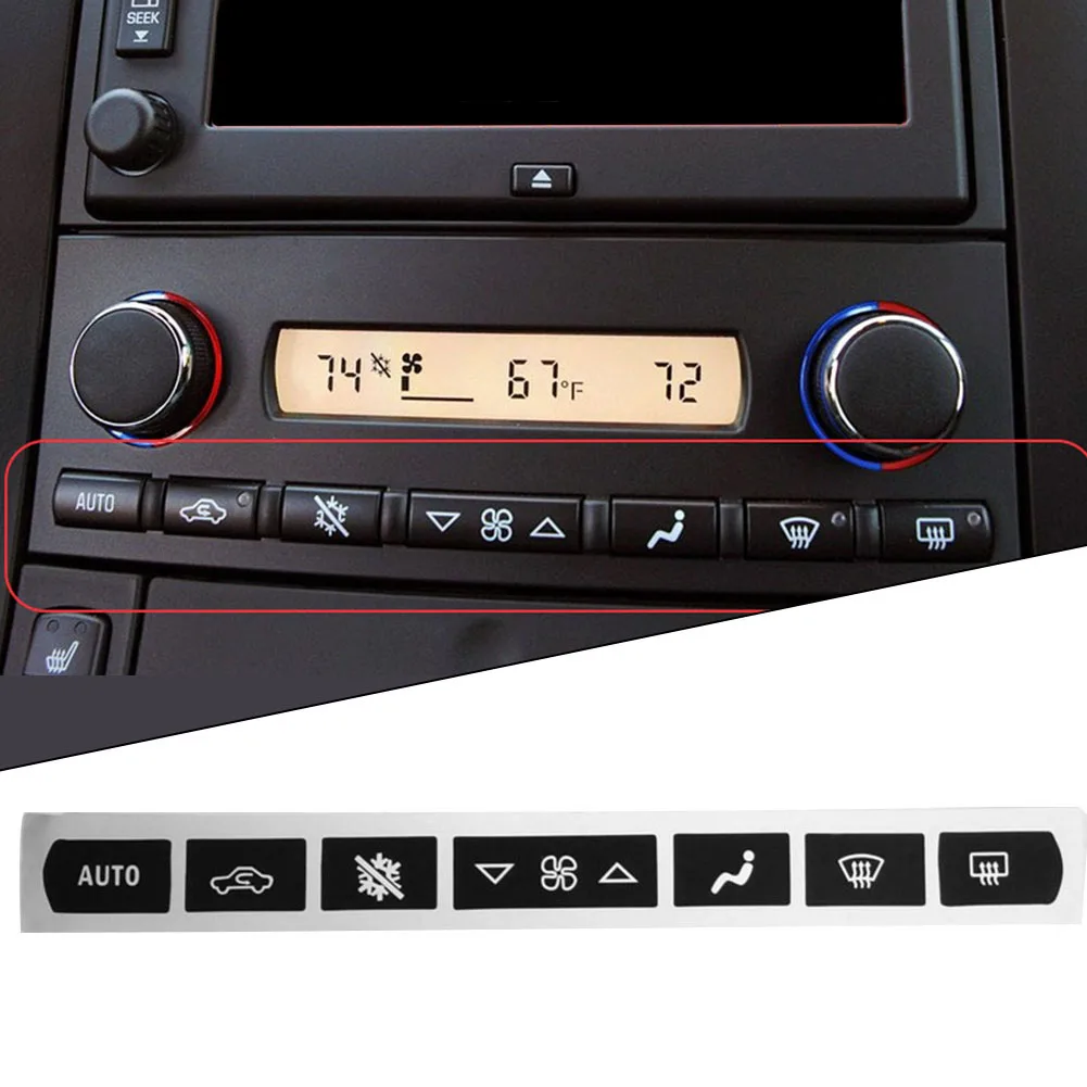 

Brand New Button Sticker Sticker A/C Climate Control Button Button Repair Decal Sticker Car Accessories Car Repair Decal Sticker