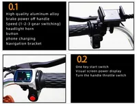 Tricycle électrique à 3 roues pour batterie au lithium 350W, 48V, 7 vitesses, 20 pouces, vélo cargo pour hommes adultes avec panier côtelé 5