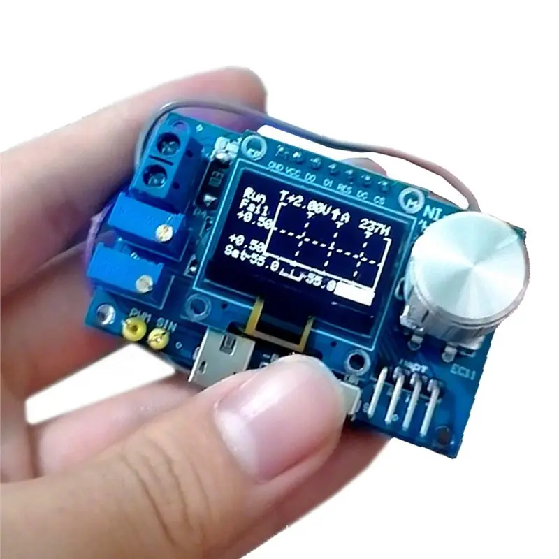 프리미엄-BSTC 마이크로컨트롤러 오실로스코프 키트 0.96인치 DOS LCD DC 5V 전자 DIY 부품 마이크로 USB 인터페이스