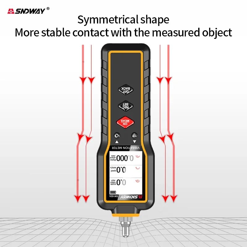 Handheld Vibration Meter Digital Vibration Measuring Tool Instrument SNDWAY SW-65A