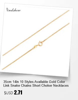 Windshow 35cm-60cm 1mm Messing Weiß Gold Farbe Schlange Ketten Halskette Frauen Schmuck Kolye Collier Halskette 35cm 40cm 45cm 50cm 60cm – Detail 6