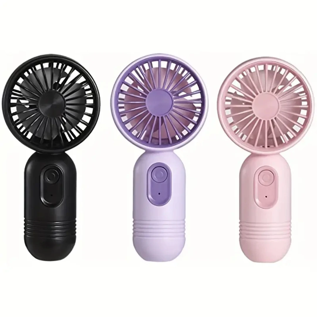 Mini ventilateur portable aste par USB, 3 vitesses, ventilateur léger, parfait pour le bureau, l'extérieur, les voyages et le camping