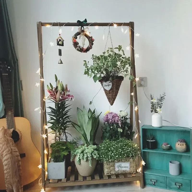 Stick Display Plant Stand Indoor Hanging Luxury Modern Plant Stand Home Impalcatura Regolabile Per Piante Mobili Da Balcone