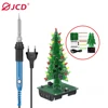 JCD 3D xmas Tree Soldering Practice Electronic Science Assembly Kit 3 Color/ NoFlashing LED PCB DIY Electronics Solder iron Kits 1