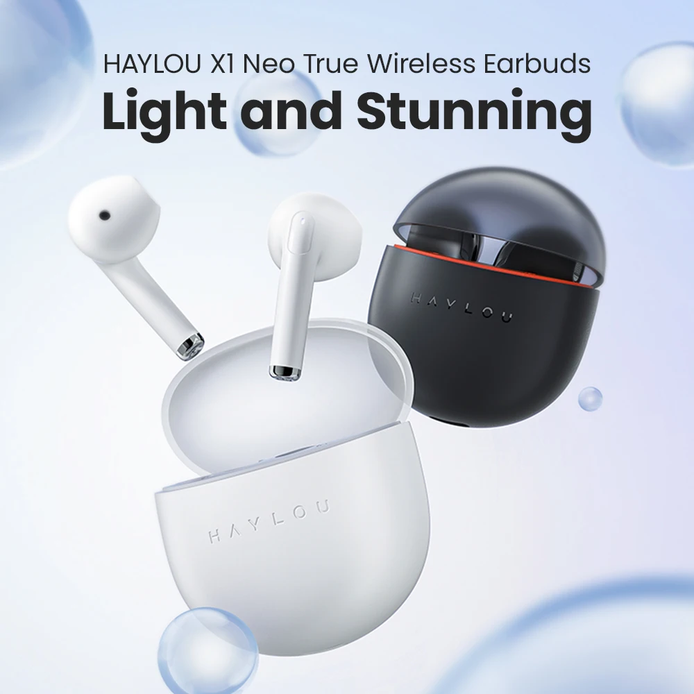 Haylou x1 Neo Tws Bluetooth 5.3 Fones de Ouvido 0.06s Baixa Latência 20h Bateria Leve Toque Controle Fone de Ouvido sem Fio - Image 4