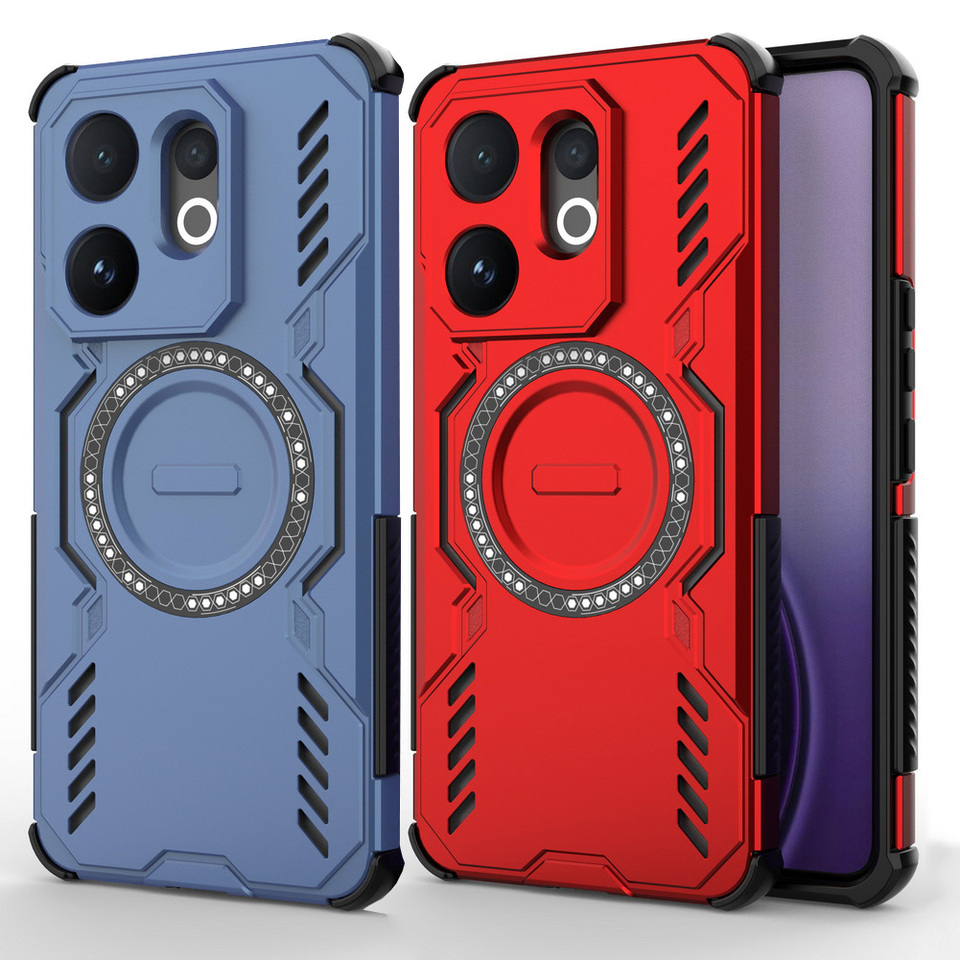 Cooling, Breathable, Heat Dissipation, Strong Magnetic Ring Case For VIVO V60 V50 IQOO Z10 Turbo Pro Y19 T4 Slim Protect Cover