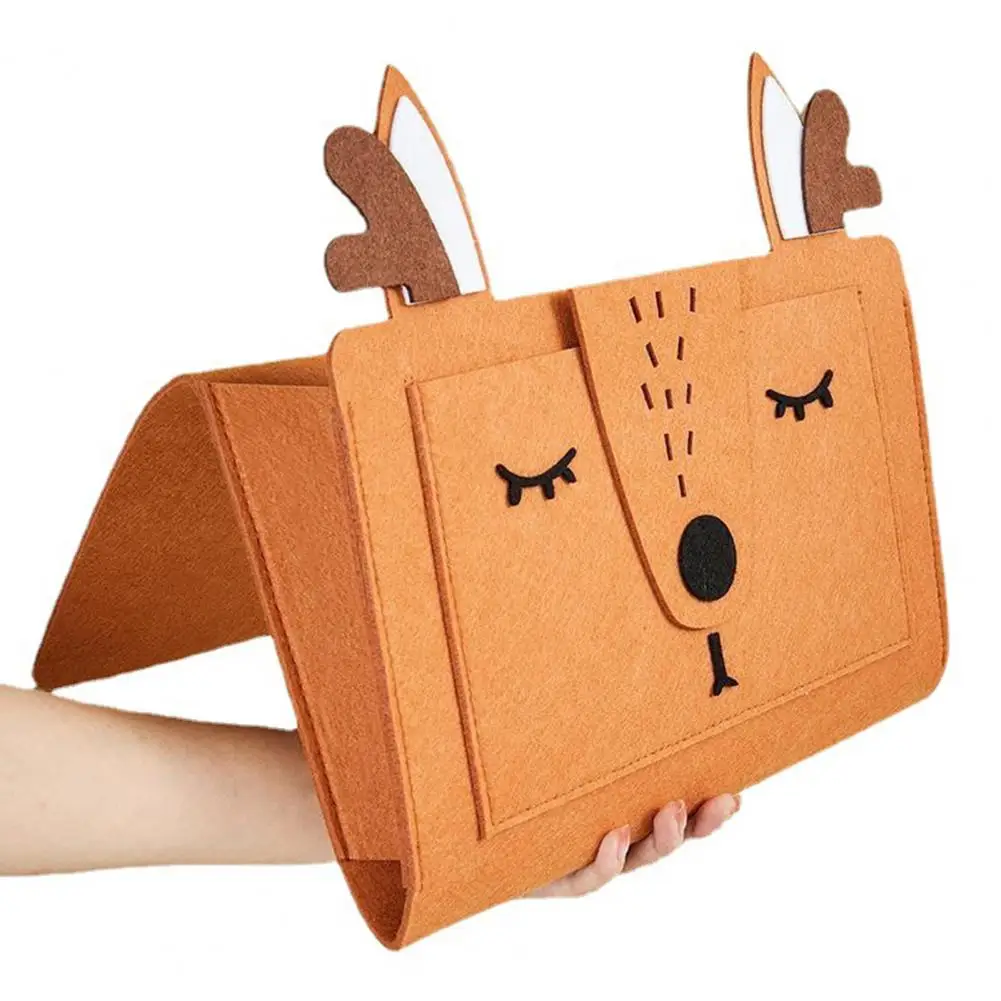 

Прикроватная сумка для хранения, мультяшный графический дизайн со множеством карманов для экономии места, многофункциональное хранилище для кровати