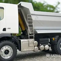 1/14 Truck model toy VM6*6 three-axle metal axle front multi-stage cylinder U bucket dump truck RCLESU 2