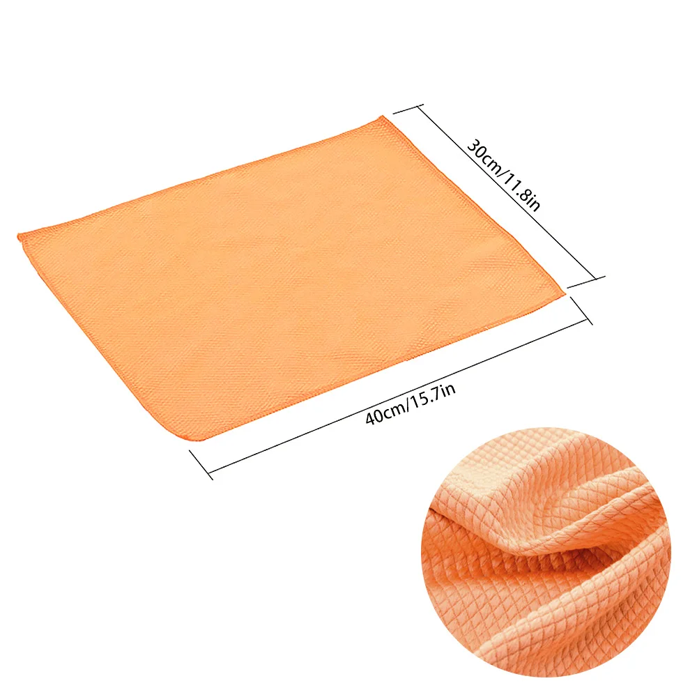 Damaskeen Wash Cloths, Coral Fleece Microfiber Dish Towels, Soft