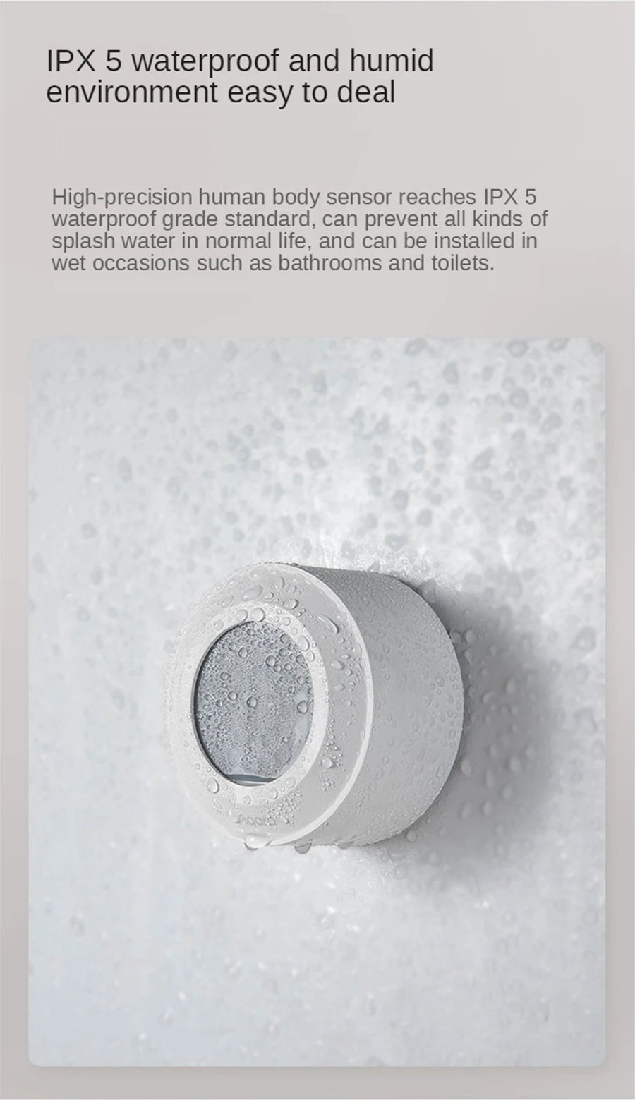 High Precision Human Sensor Smart Home Body Motion Sensor ZigBee 3.0 Wireless Co