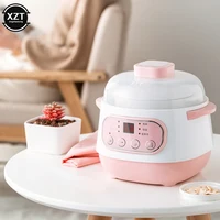 Mini cuiseur électrique en céramique, 220V, 1L, intérieur, multi-cuiseur, ménage, automatique, vapeur lente, bouillie bouillante, marmite à soupe 2