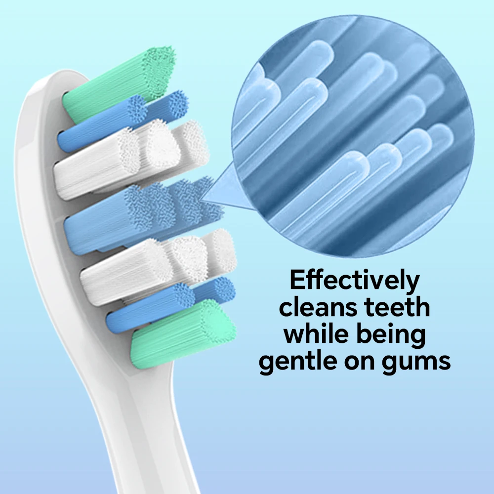 4/8/12/20 Pcs Compatible with Philips Electric Toothbrush Replacement Brush Heads,  Toothbrushes Head Refills for 1100 2100 4100