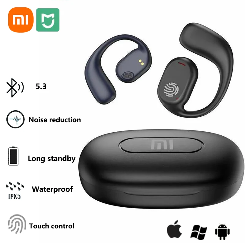 Xiaomi bluetooth earphones bone conduction Bluetooth5.3 wireless sports earbuds HiFi 9D stereo waterproof touch control noise reduction