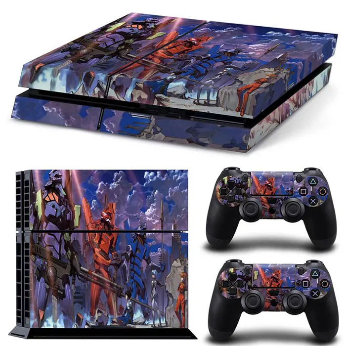Naruto Gundam Dragon Ball Luffy Anime Vinyl Skin Sticker for PS4 Slim Console and 2 Controllers Decal Cover Game Accessories 