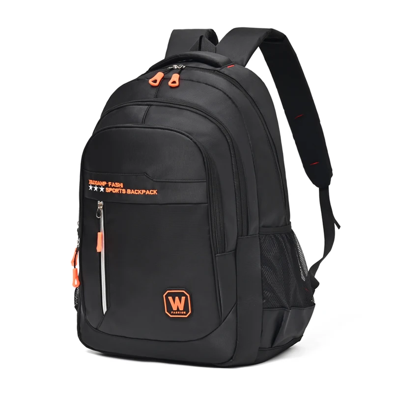 Stylish large-capacity backpack with multiple pockets, equipped with a laptop compartment and adjustable shoulder straps, perfec