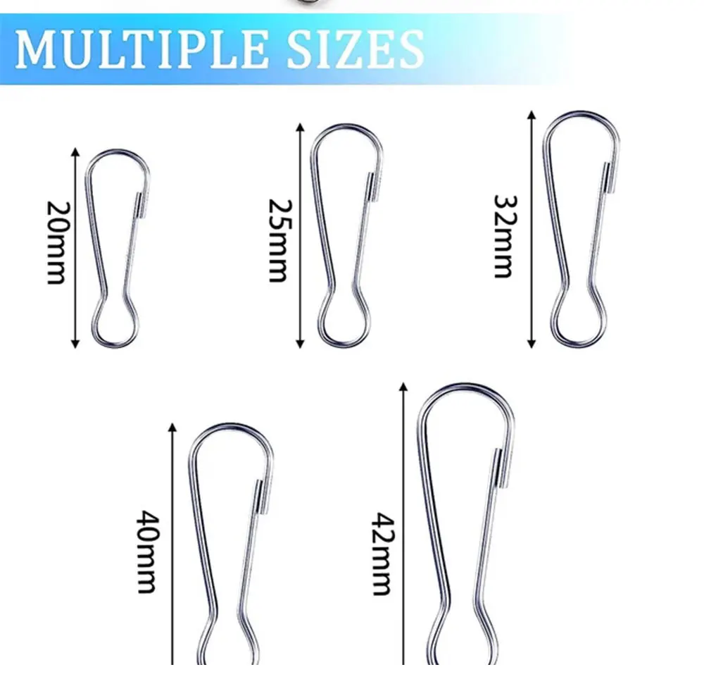 50/100Pcs Lanyard Snap Clip Haken Metall Frühling Kürbis Geldbörse Schnalle Stecker für DIY Schlüsselbund Zipper Pull ID karte Zubehör – Detail 2