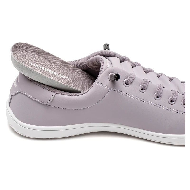 HOBIBEAR Unisex Barefoot Wide Toe Shoes Women Men Artificial Leather Minimalist Sneakers Adjustable Slip On Walking Shoes