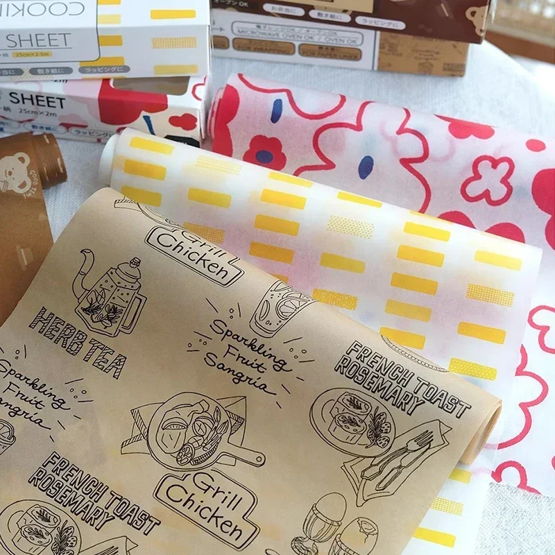 Parchment Paper Roll for Baking - Non-Stick Oil Paper for Food Packaging and Decorative Baking Sheets