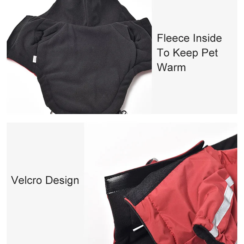 Waterproof Hooded Dog Winter Coat 4