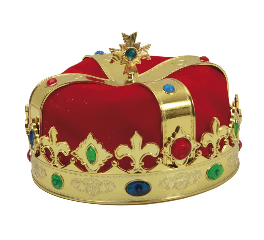 Vooruitgang Eervol opbouwen Gouden En Rode Koning Kroon Kerst Middeleeuwse En Warriors/Prinsessen,  koningen En Prinsen/Magi Kings Head Accessoires| | - AliExpress