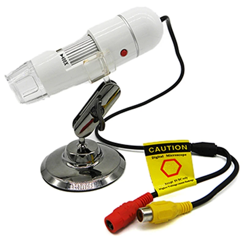 Usb Microscópio Profissional Coms Sensor tv av Interface Microscópio Digital para Eletrônica Eua Plug 400x1000x - Imagem 6