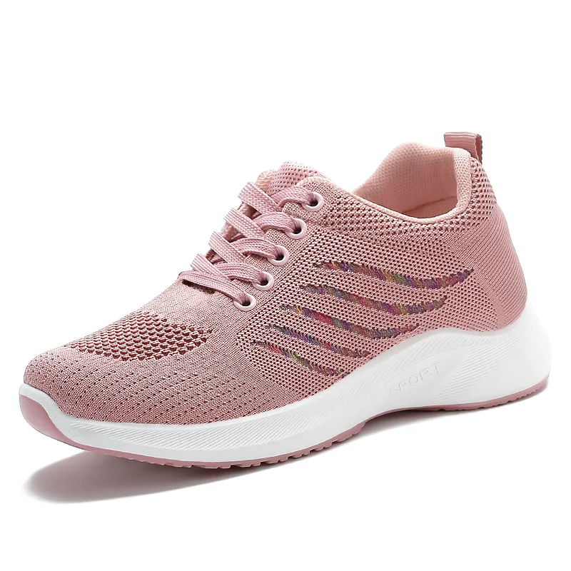 2023 New Women Sneakers Spring Summer Mesh Breathable Sport Shoes Female Leisure Walking Shoes Non Slip Mom Sneakers Comfortable