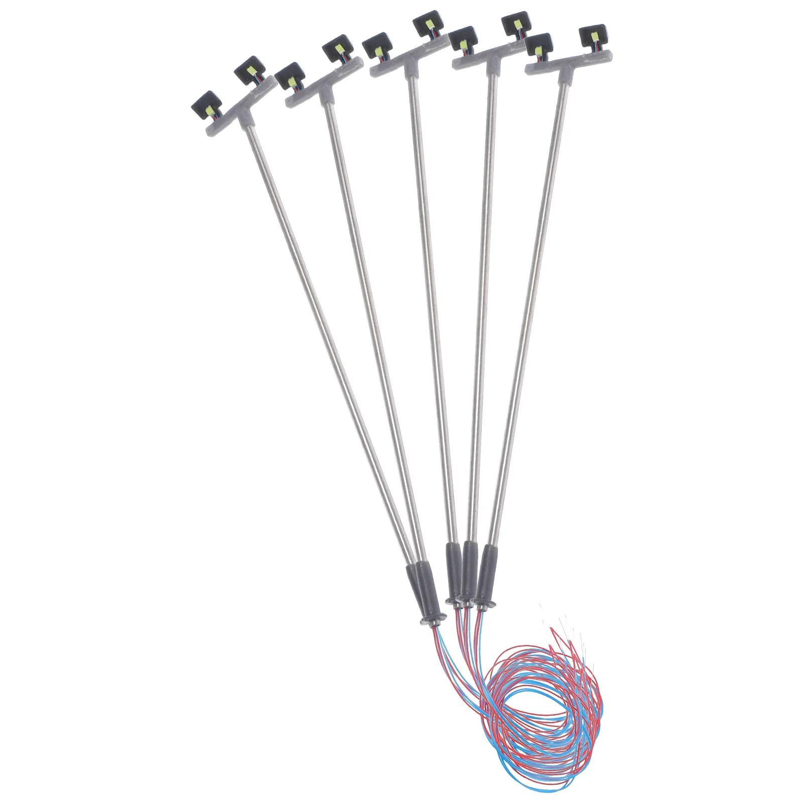 

5 Pcs Accessories Street Light Model Child Decoraciones Para Baños Mini Garden Lamp Metal Miniature Park