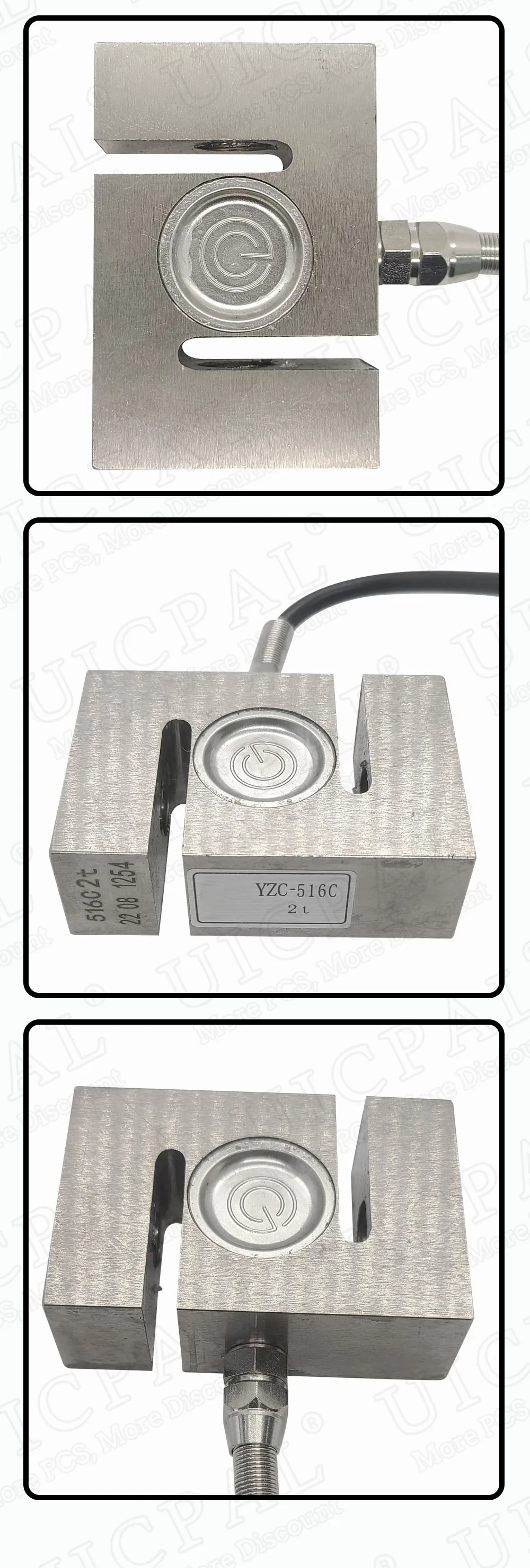 YZC-516C Pressure Tension Sensor S Type 100kg 200kg 300kg 500kg 1T 1.5T 2T Alloy Steel Weighing Sensor for Batching Scale – Detail 10
