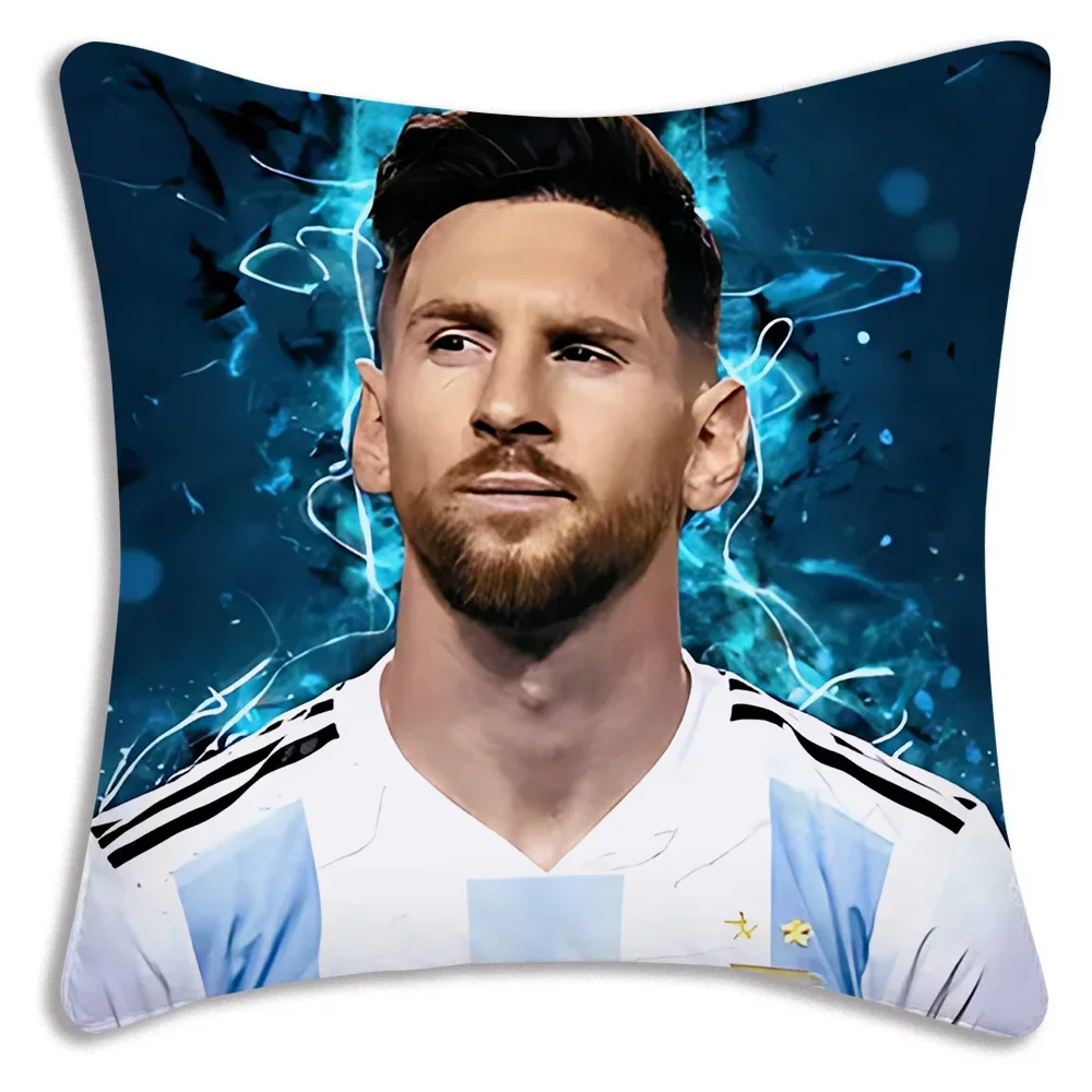 M-MessiS Pillow Covers Cartoon Sofa Decorative Home Double-sided Printing Short Plush Cute Cushion Cover 6