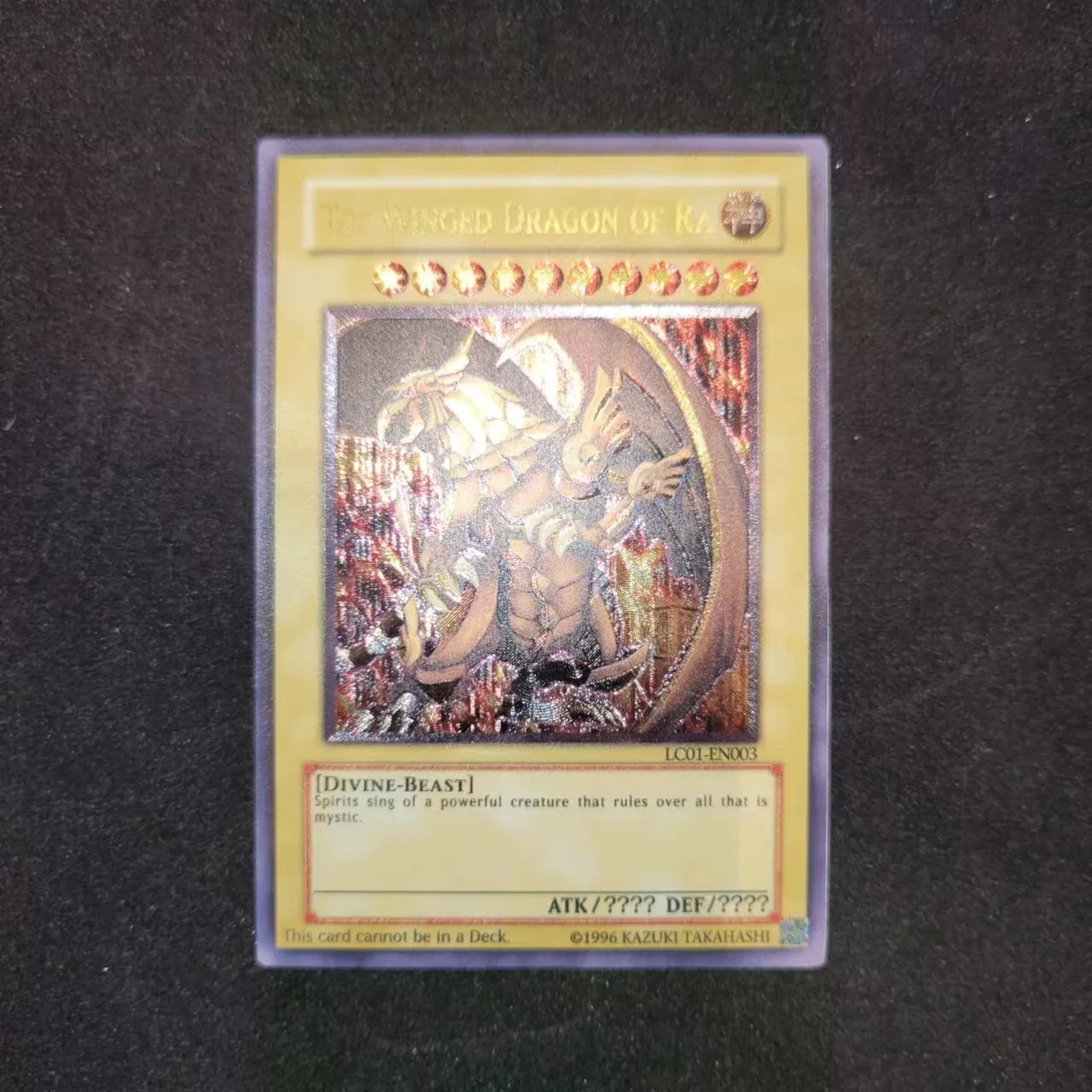 Yu-Gi-Oh UR LC01-EN003/крылатый Дракон Ra детский подарок коллекционные карты игрушки (не оригинальные) yu gi oh sr голубые глаза белый дракон и сэто кайба японские игрушки diy хобби коллекционные коллекционные игрушки коллекция игр аниме открытки