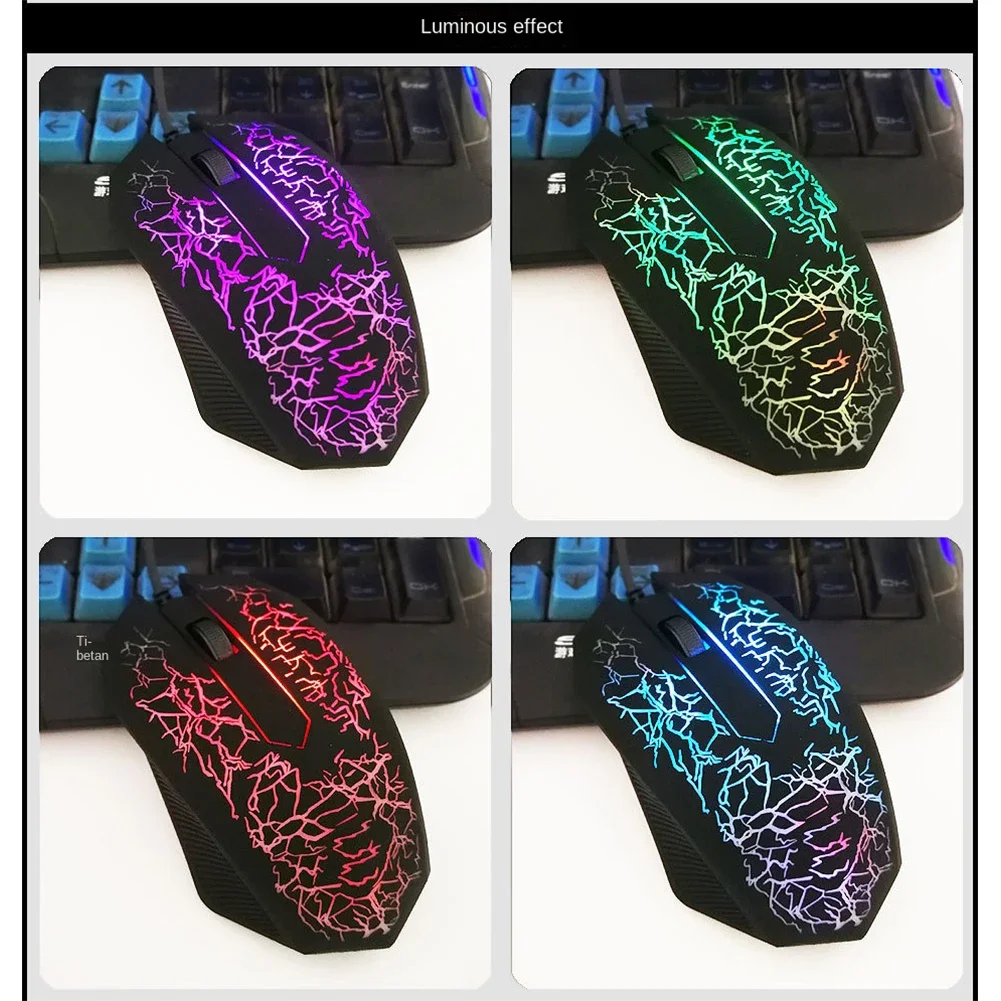 

Colorful LED Computer Gaming Mouse Professional Ultra-precise For Dota 2 LOL Gamer Mouse Ergonomic 2400 DPI USB Wired Mouse