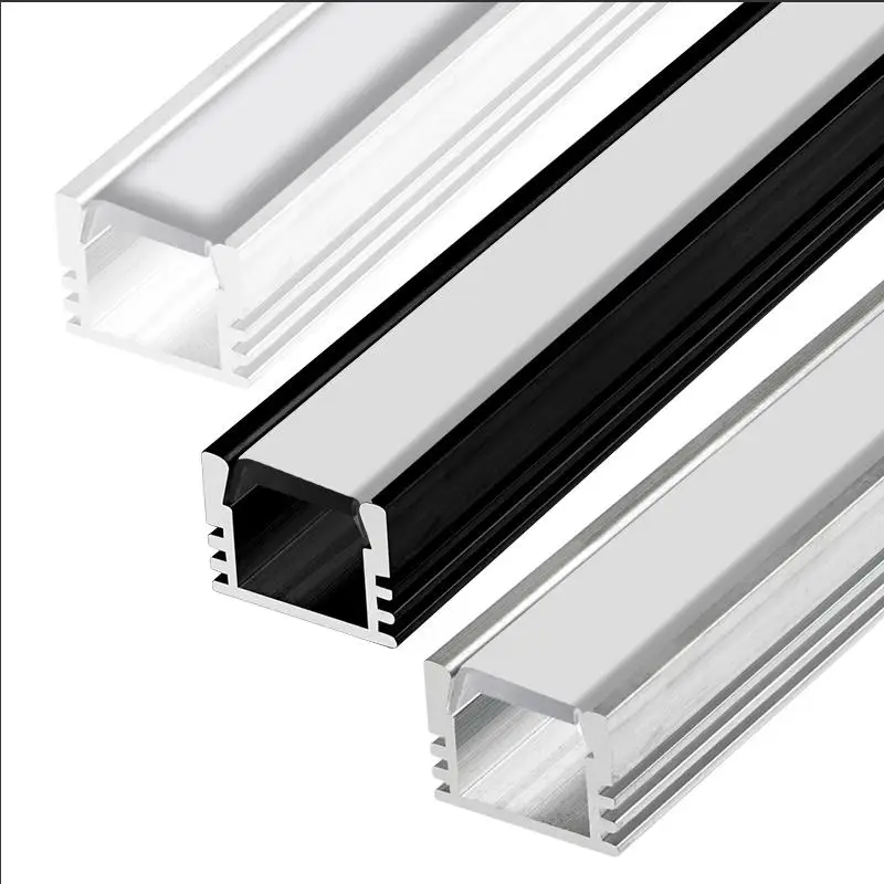 Free Shipping 2M/PCS LED Bar Light Housing Aluminum Profile Milky Clear Cover, Aluminum Channel for Strip Lights clear day light