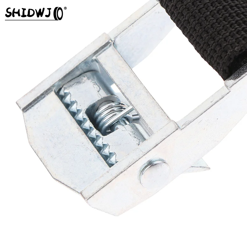 Buckle Tie-Down Belt Cargo Lashing Straps For Car Motorcycle Bike With Metal Buckle Tow Rope Strong Ratchet Belt For Luggage Bag